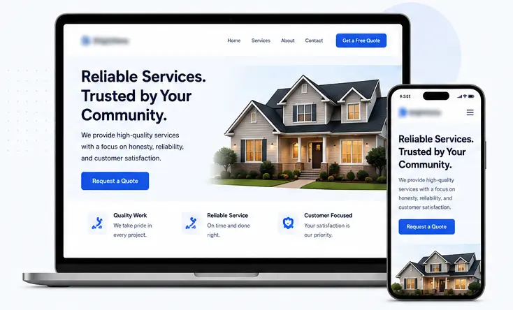 Professional websites hero image