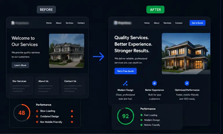 Website redesign and optimization hero image