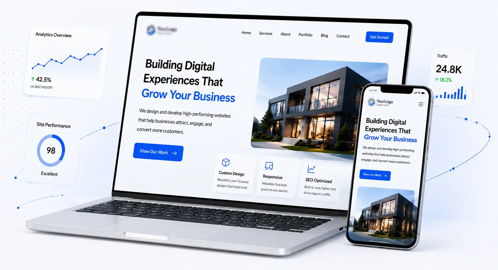 UpTrend Business Solutions Interface - Light